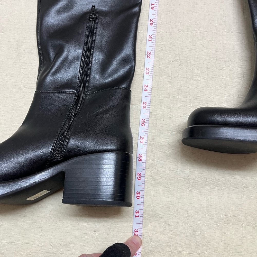 NWOT Jeffrey Campbell size 6 black Reflect OK Thigh High Black Boot - Picture 5 of 16